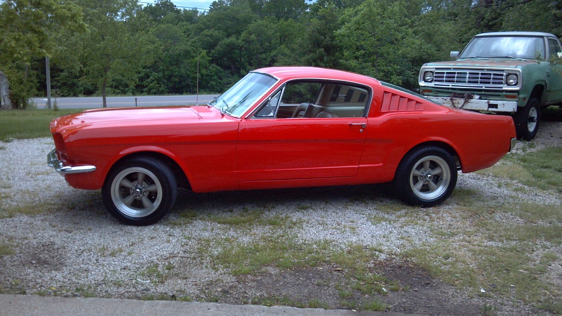 1965 Ford Mustang Fastback Hipo Spec 289 5 Speed Poppy Red